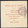 India 1937 Rocket Mail Loyalty greeting from Indian Scouts with Rocket Despratch cachet and signed