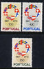 Portugal 1967 EFTA set of 3 unmounted mint, SG1329-31