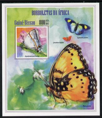 Guinea - Bissau 2013 Butterflies #12 imperf m/sheet unmounted mint. Note this item is privately produced and is offered purely on its thematic appeal