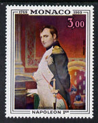 Monaco 1969 Birth Bicentenary of Napoleon 3f unmounted mint SG 945