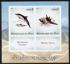 Mali 2014 Dolphins & Shells imperf sheetlet containing two values & two labels unmounted mint