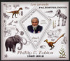 Mali 2014 Famous Paleontologists & Dinosaurs - Phillip V Tobias perf s/sheet containing one diamond shaped value unmounted mint