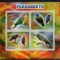 Madagascar 2014 Parrots perf sheetlet containing 4 values unmounted mint
