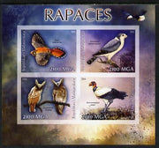 Madagascar 2014 Birds of Prey imperf sheetlet containing 4 values unmounted mint