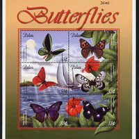 Palau 2000 Butterflies perf sheetlet containing 6 values unmounted mint SG MS 1777a