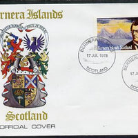 Bernera 1978 Gustav Mahler perf 2p on Official unaddressed cover with first day cancel