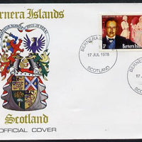 Bernera 1978 Richard Strauss perf 3p on Official unaddressed cover with first day cancel