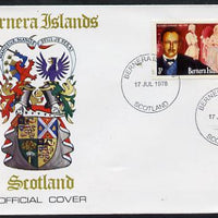 Bernera 1978 Richard Strauss perf 3p on Official unaddressed cover with first day cancel