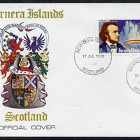 Bernera 1978 Richard Wagner perf 5p on Official unaddressed cover with first day cancel