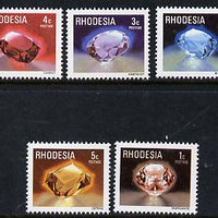 Rhodesia 1978 Minerals set of 5 from def set unmounted mint, SG 555-59*