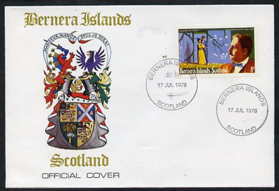 Bernera 1978 Giacomo Puccini imperf 8p on Official unaddressed cover with first day cancel