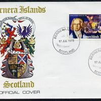 Bernera 1978 Ludwig Van Beethoven perf 40p on Official unaddressed cover with first day cancel