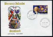 Bernera 1978 Ludwig Van Beethoven perf 40p on Official unaddressed cover with first day cancel