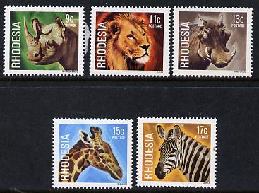 Rhodesia 1978 Animals set of 5 from def set unmounted mint, SG 560-64*