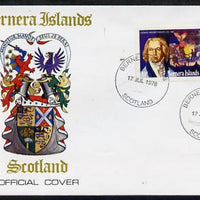 Bernera 1978 Ludwig Van Beethoven imperf 40p on Official unaddressed cover with first day cancel