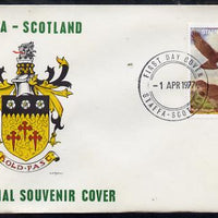 Staffa 1977 Honey Buzzard perf 40p on Official unaddressed cover with first day cancel