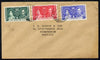 Malta 1937 KG6 Coronation set of 3 on cover with first day cancel addressed to the forger, J D Harris.,Harris was imprisoned for 9 months after Robson Lowe exposed him for applying forged first day cancels to Coronation covers (details supplied).