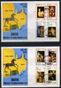 Dhufar 1974 UPU Centenary (Paintings of Nudes) perf set of 8 values (3b to 30b) on 2 special covers with first day cancels