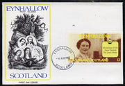 Eynhallow 1985 Life & Times of HM Queen Mother imperf souvenir sheet (£1 value) on special cover with first day cancels