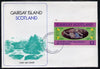 Gairsay 1985 Life & Times of HM Queen Mother imperf souvenir sheet (£1 value) on special cover with first day cancels