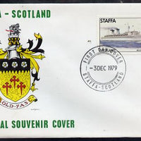 Staffa 1979 Liners & Flags - Michelangelo 11p perf on cover with first day cancel