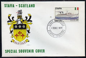 Staffa 1979 Liners & Flags - Michelangelo 11p perf on cover with first day cancel