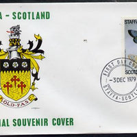 Staffa 1979 Butterflies - Pale Clouded & Yellow 14p perf on cover with first day cancel