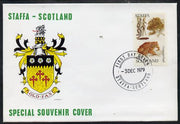 Staffa 1979 Frogs - Common Toad 65p perf on cover with first day cancel