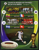 Madagascar 2014 Football World Cup in Brazil - Group E perf sheetlet containing 4 values unmounted mint