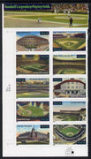 United States 2001 Baseball Fields self adhesive set of 10 unmounted mint SG 3979a