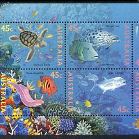 Australia 1995 Marine Life perf m/sheet overprinted for Swanpex WA unmounted mint, as SG MS 1562