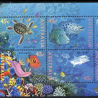 Australia 1995 Marine Life perf m/sheet overprinted for Brisbane Stamp Show unmounted mint, as SG MS 1562