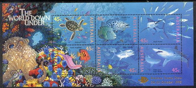Australia 1995 Marine Life perf m/sheet overprinted for Brisbane Stamp Show unmounted mint, as SG MS 1562