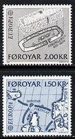 Faroe Islands 1982 Europa (Map & Archaeological dig) set of 2 unmounted mint, SG 69-70 (Mi 70-71)