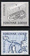 Faroe Islands 1982 Europa (Map & Archaeological dig) set of 2 unmounted mint, SG 69-70 (Mi 70-71)