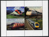 Chad 2014 High Speed Trains perf sheetlet containing 4 values unmounted mint. Note this item is privately produced and is offered purely on its thematic appeal.