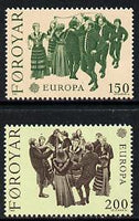 Faroe Islands 1981 Europa (Dances) set of 2 unmounted mint, SG 62-63 (Mi 63-64)