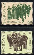 Faroe Islands 1981 Europa (Dances) set of 2 unmounted mint, SG 62-63 (Mi 63-64)