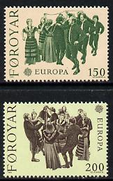 Faroe Islands 1981 Europa (Dances) set of 2 unmounted mint, SG 62-63 (Mi 63-64)
