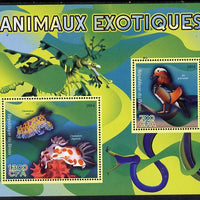 Benin 2014 Exotic Animals - Duck & Sea Slug perf sheetlet containing 2 values unmounted mint