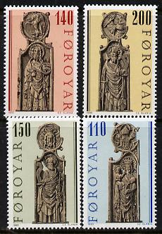 Faroe Islands 1980 Church Pews set of 4 unmounted mint, SG 54-57 (Mi 55-58)