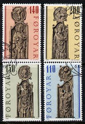 Faroe Islands 1980 Church Pews set of 4 cto used, SG 54-57 (Mi 55-58)