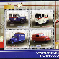 Madagascar 2014 Postal Vehicles perf sheetlet containing 4 values unmounted mint