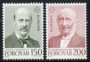 Faroe Islands 1980 Europa set of 2, SG 52-53 (Mi 53-54) unmounted mint