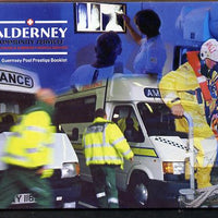 Guernsey - Alderney 2002 Community Services #1 & #2 £9.40 booklet complete & fine SG ASB12
