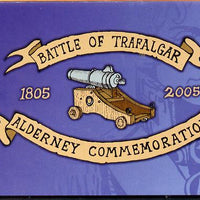 Guernsey - Alderney 2005 Bicentenary of Battle of Trafalgar £9.76 booklet complete & fine SG ASB15
