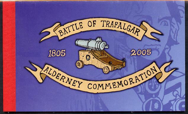 Guernsey - Alderney 2005 Bicentenary of Battle of Trafalgar £9.76 booklet complete & fine SG ASB15
