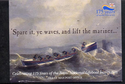 Isle of Man 1999 175th Anniversary of Royal National Lifeboat Institution £4.64 Prestige booklet complete & fine SG SB50