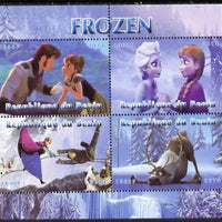 Benin 2014 Disney's Frozen perf sheetlet containing 4 values unmounted mint. Note this item is privately produced and is offered purely on its thematic appeal