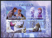 Benin 2014 Disney's Frozen imperf sheetlet containing 4 values unmounted mint. Note this item is privately produced and is offered purely on its thematic appeal